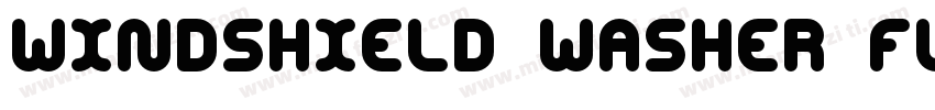 Windshield Washer Fluid Concentrate字体转换